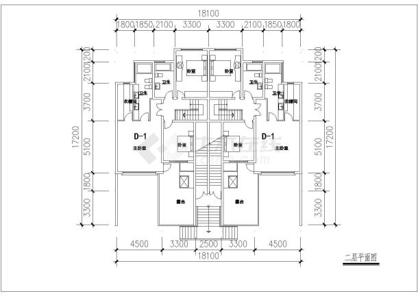 某地区豪华洋房建筑设计CAD施工图-图二