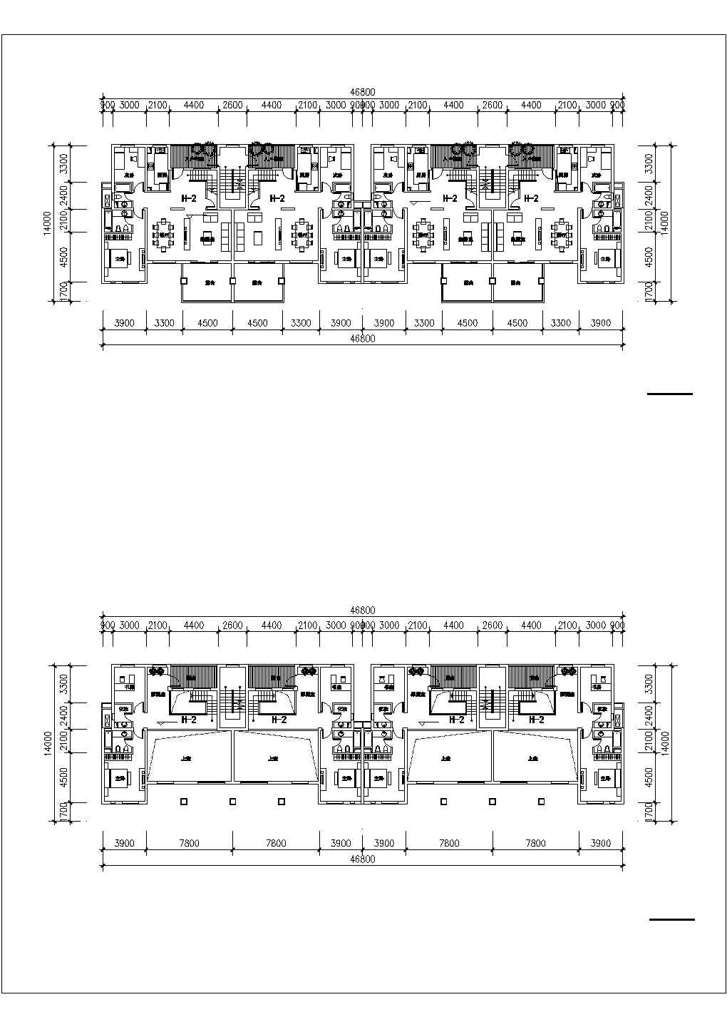 某地区花园洋房建筑设计CAD施工图