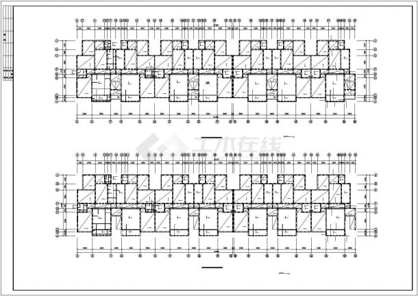 某6层结构住宅设计cad图纸（共4张）-图二