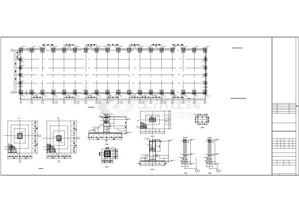 某35m结构式门式钢结构工程CAD图-图一