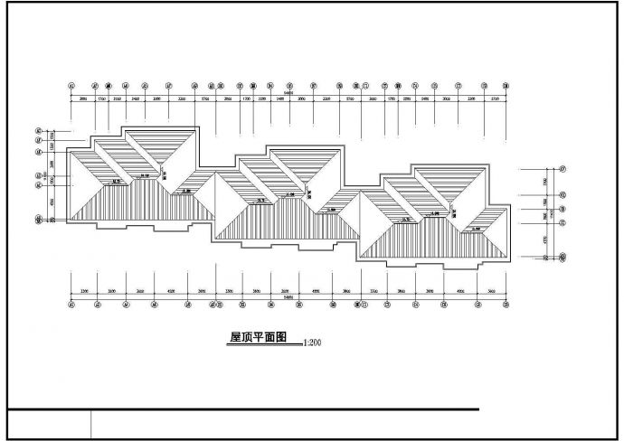 开封市某小区对称户型住宅楼建筑工程设计CAD图（含平立剖）_图1