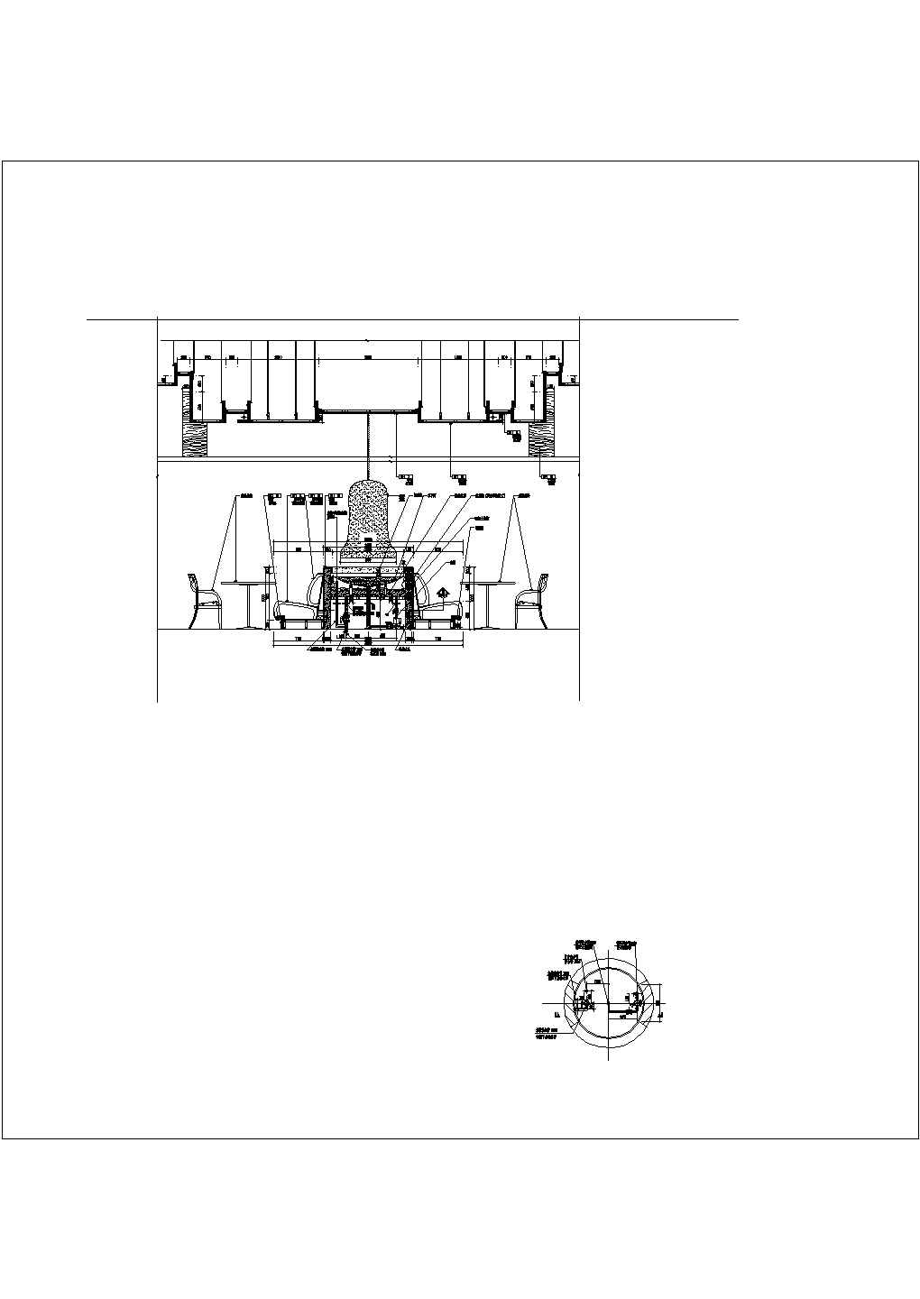某酒店中餐厅施工CAD设计构造完整图纸