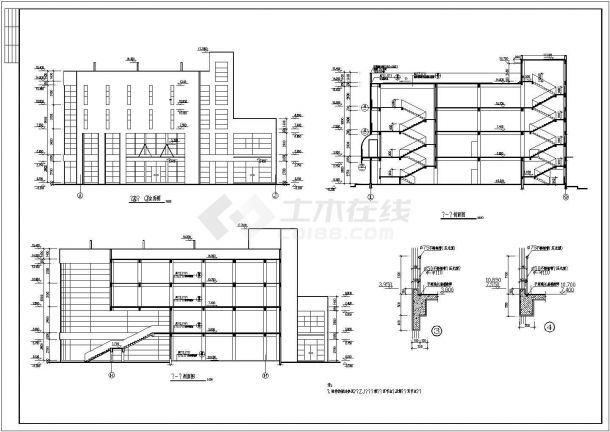 某商用小区工程规划布置设计详细施工方案CAD图纸-图二
