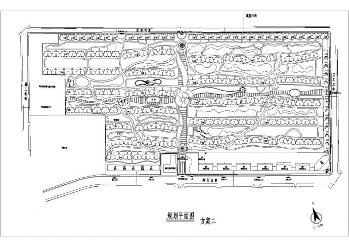 某园区规划设计详细施工方案CAD图纸_图1