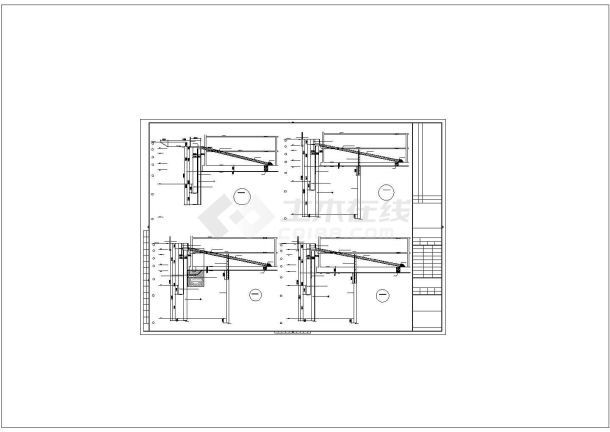 某地区深基坑排桩及钢支撑支护施工CAD图纸-图二
