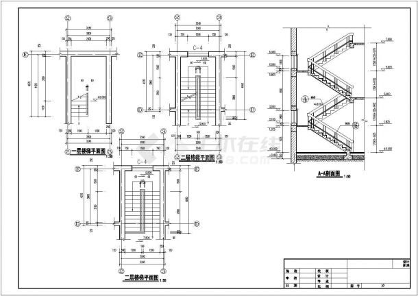 三门峡市某现代村镇660平米2层砖混结构私人独栋别墅建筑设计CAD图纸-图二