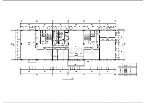 15层商务办公楼建筑初步CAD方案图-图一