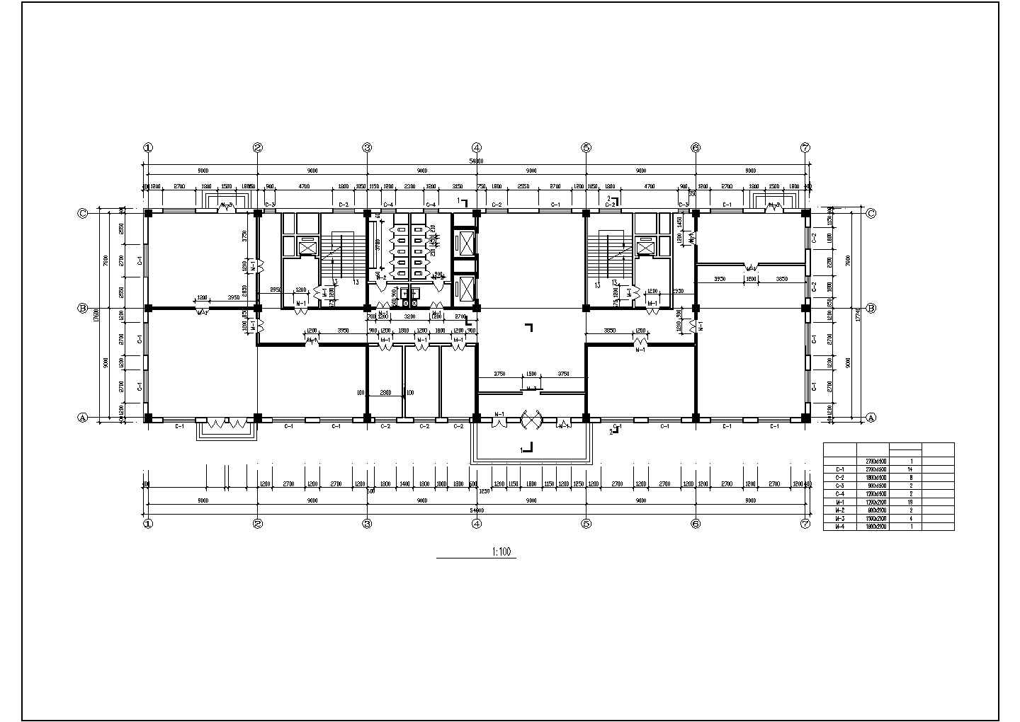 15层商务办公楼建筑初步CAD方案图