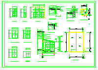 某地中学操场与食堂建施设计CAD图