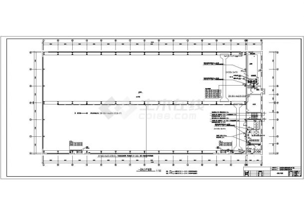 厂房电气施工图CAD图纸-图一