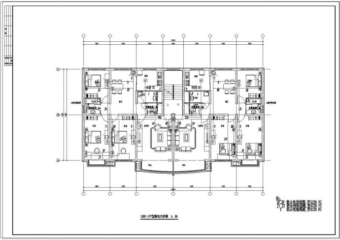 欧式两层别墅电气cad设计施工图_图1