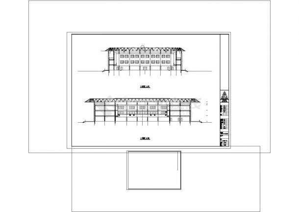 洛阳网球馆全套详细cad施工图纸（设计经典，某甲级设计院设计，，值得参考）-图二