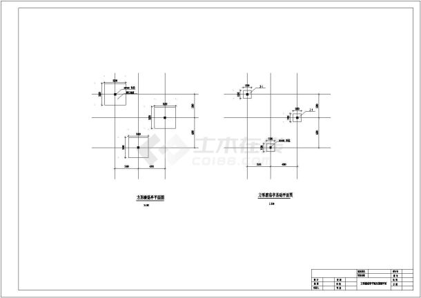 某地方形磨菇亭设计cad施工图-图一