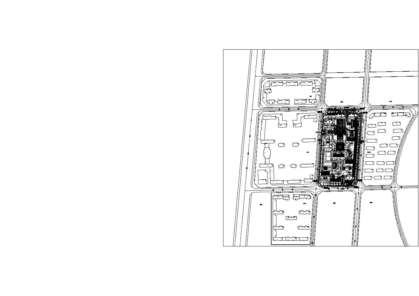 某城市诸暨高层住宅楼建筑规划设计CAD施工图