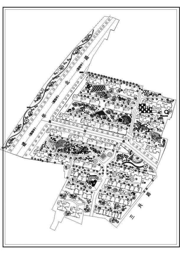 某易盛庄园小区CAD设计大样规划方案-图一