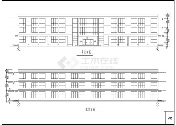 某大型工业厂房建筑CAD完整设计图-图一