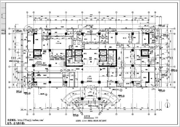 某城市20层33008m2人民医院住院楼建筑规划设计全套CAD施工图-图一