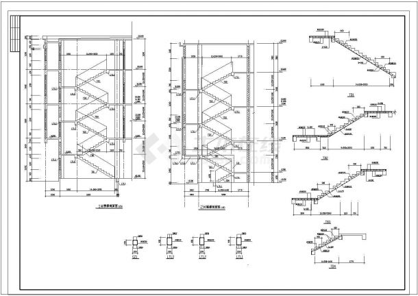 某厂房建筑全套CAD平面大样构造施工图-图一
