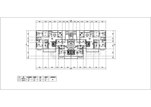 某城市住宅楼建筑规划设计全套CAD施工平面图-图二