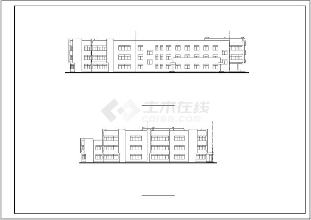 某地多层幼儿园建筑设计cad图-图二