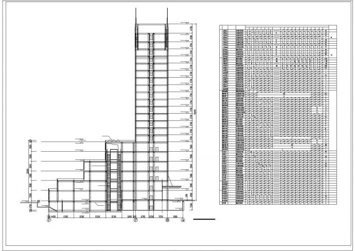 办公楼设计_功能复杂的综合商业办公楼建筑cad施工图纸_图1