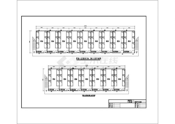 某地区市中心酒店临建方案设计施工CAD图纸-图二