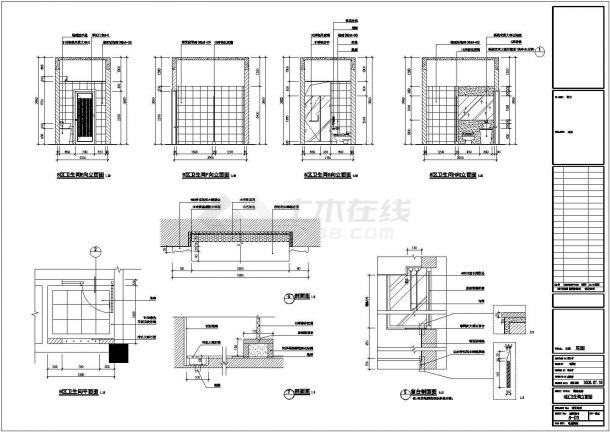 某地区中式高层住宅小区建筑装修设计施工CAD图纸-图二