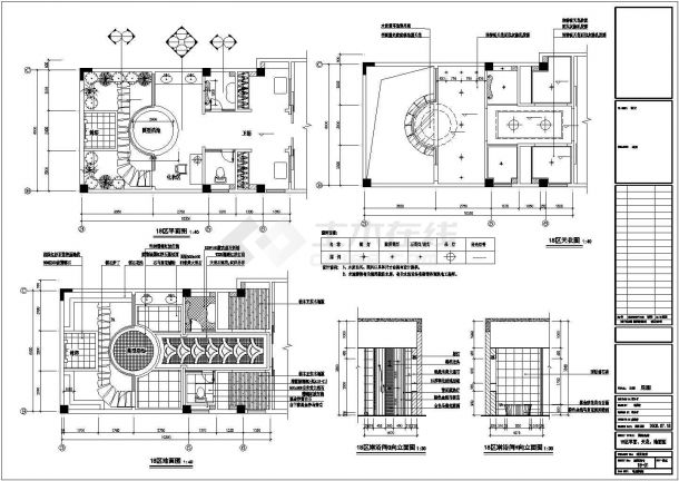 某地区高层住宅小区建筑装修设计施工CAD图纸-图二