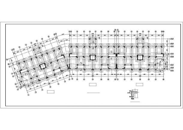 某地区建筑CFG桩设计施工CAD图纸-图二