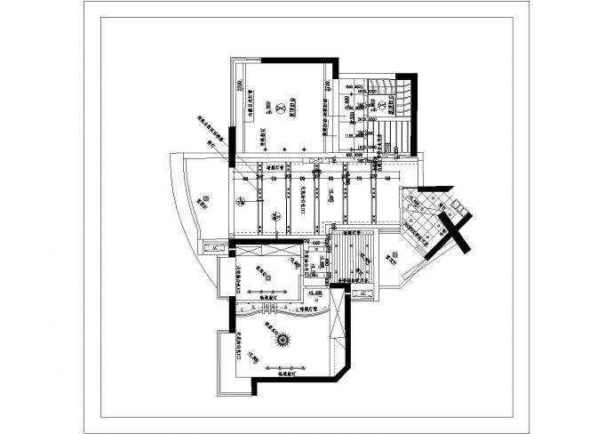 雅居乐某户型大户型室内家居装饰cad设计施工图_图1
