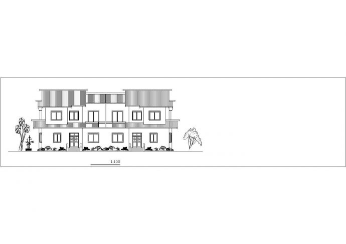 某地区老城区豪华别墅住宅建筑设计CAD图纸_图1