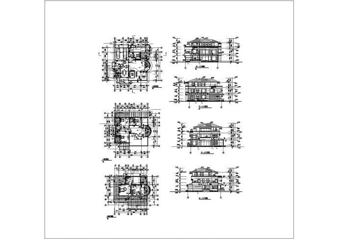 经典别墅样板房建筑设计图纸_图1