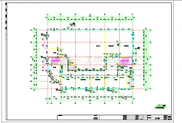 大连五层框架结构特殊学校综合楼建筑施工图CAD图纸-图一