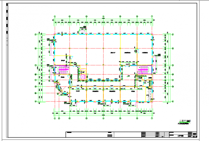 大连五层框架结构特殊学校综合楼建筑施工图CAD图纸_图1