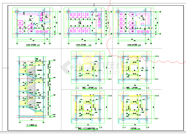 江苏某学校五层欧式综合楼建筑施工图CAD图纸-图一