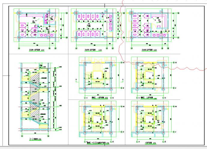 江苏某学校五层欧式综合楼建筑施工图CAD图纸_图1