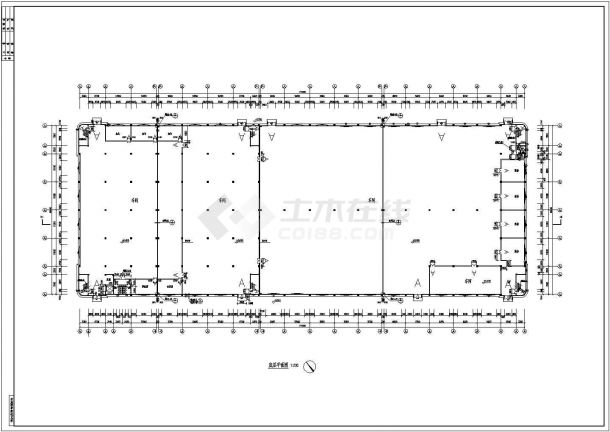 宁波某公司二期厂房CAD框架结构设计图-图二