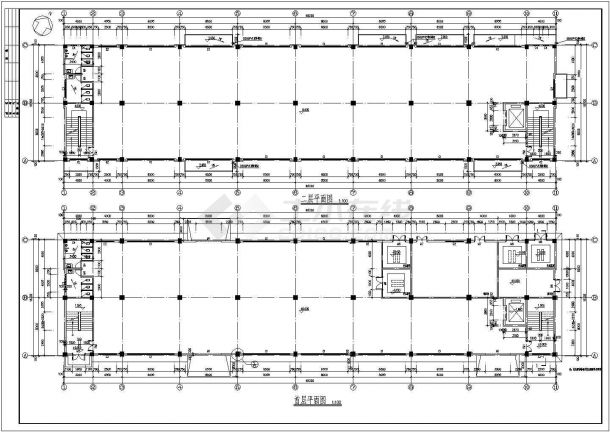 某珠海投资有限公司厂房CAD全套框架结构设计图-图二
