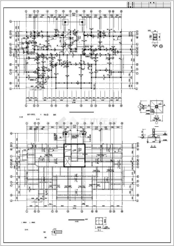 高档幼儿园建筑结构设计施工图-图二