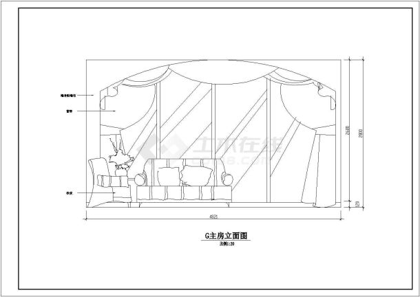 某经济开发区欧式别墅建筑装修设计CAD图纸-图一