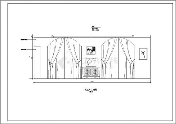 某经济开发区欧式别墅建筑装修设计CAD图纸-图二
