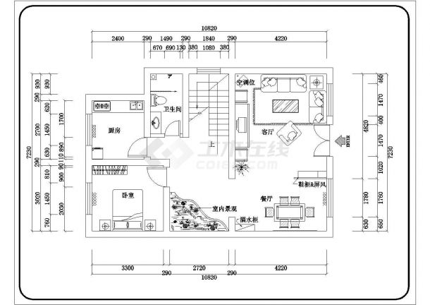 某经济开发区居民小区欧式别墅建筑布置设计CAD图纸-图二