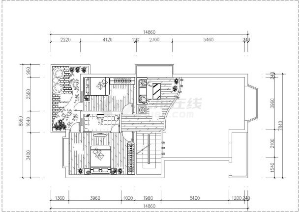 某经济开发区欧式别墅建筑平面设计CAD图纸-图一