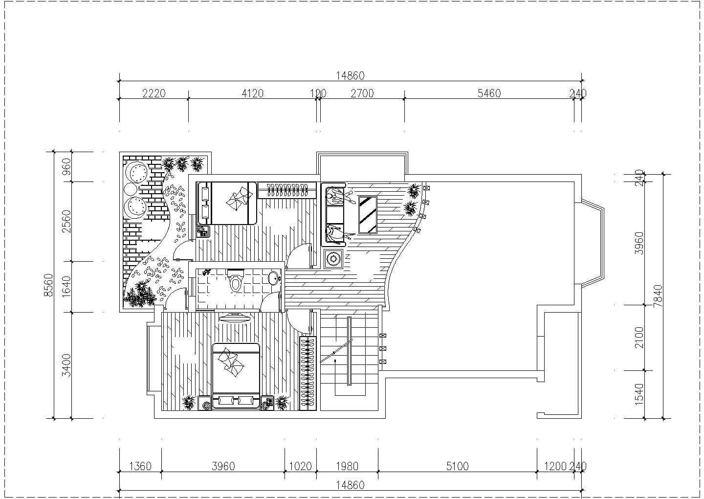 某经济开发区欧式别墅建筑平面设计CAD图纸