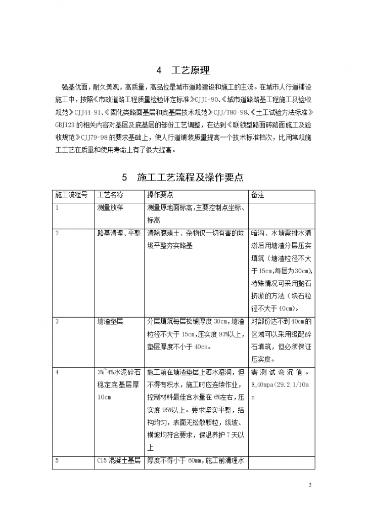 城市人行道花岗岩平板铺装的施工方案-图二