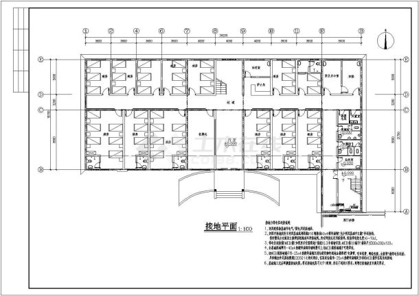 医院病房楼电气图cad 图纸-图一