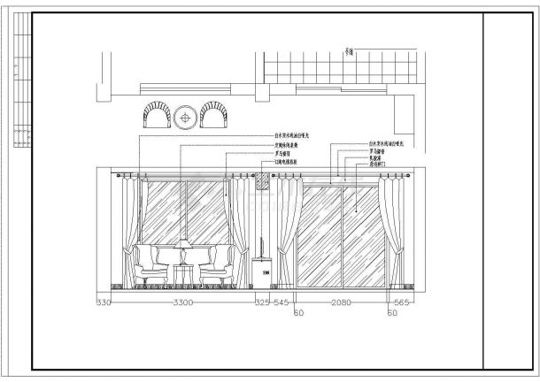 某城市花园式小区别墅建筑室内装修设计CAD图纸-图一