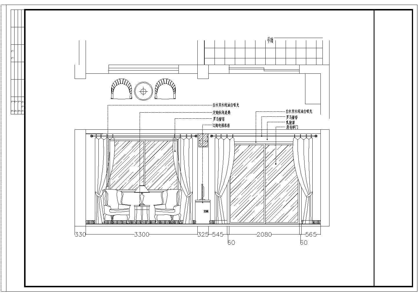 某城市花园式小区别墅建筑室内装修设计CAD图纸