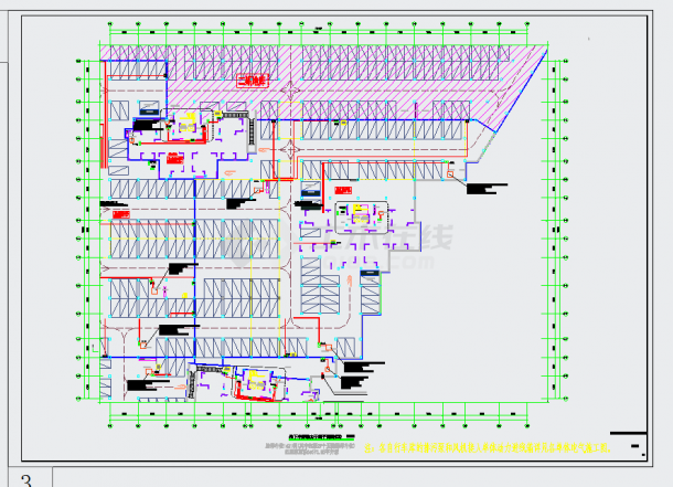 安徽住宅小区地下车库强弱电系统设计施工CAD图纸-图二