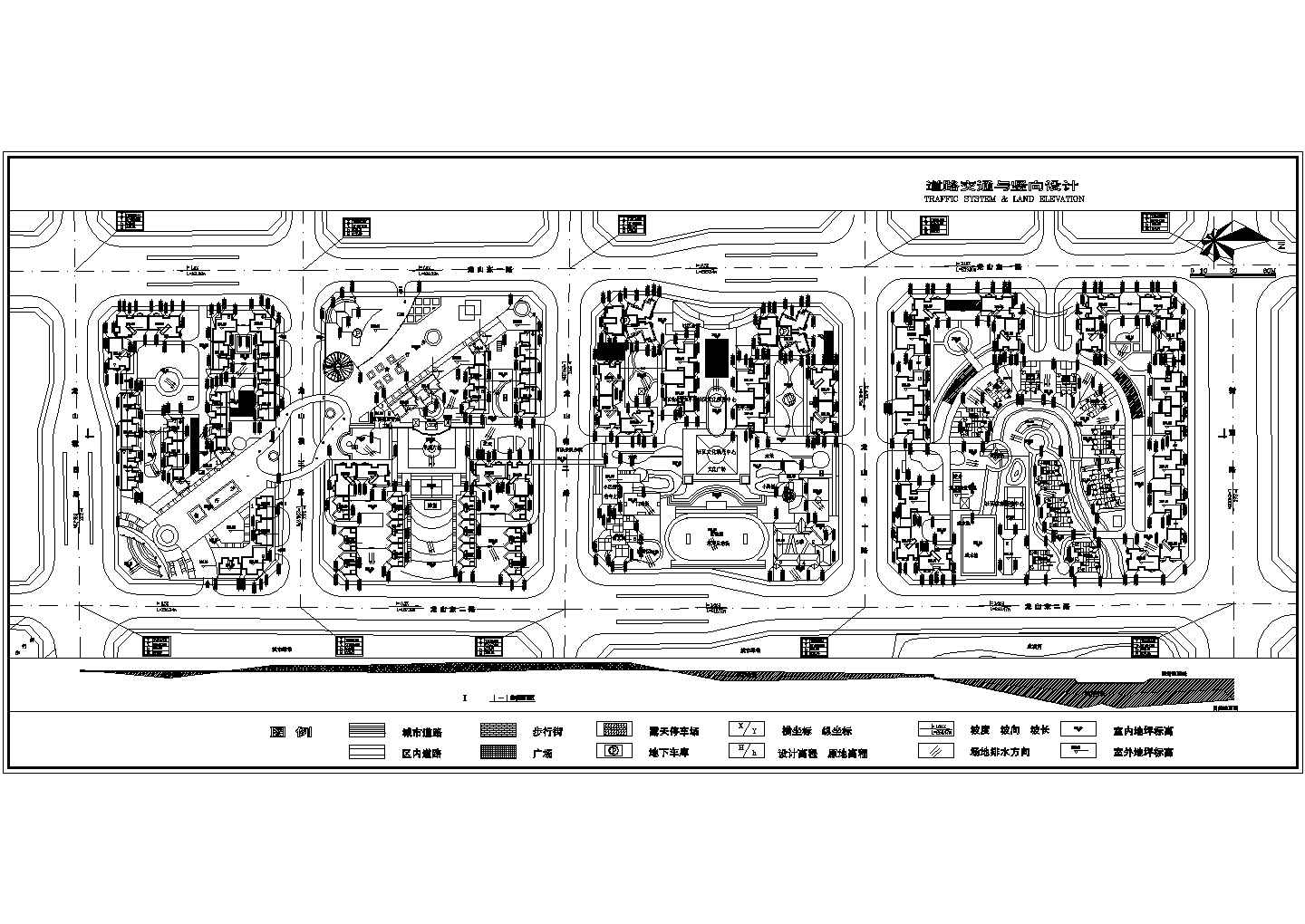 重庆某小区规划详细设计施工方案CAD图纸